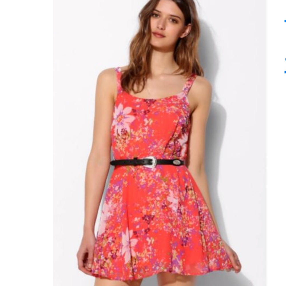 Pink floral sundress